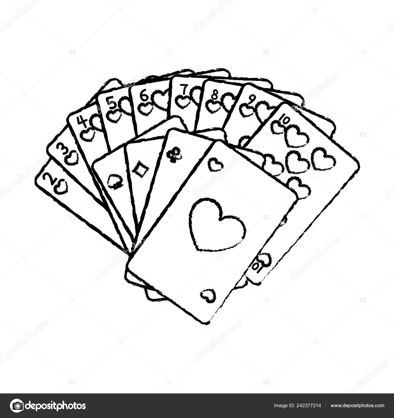 Классическая Иллюстрация Векторной Игры Казино Векторное.