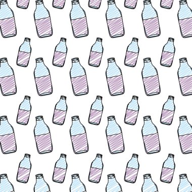 mason arka plan vektör çizim sağlıklı suyu vitamin doodle