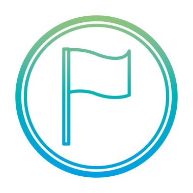 bozulmuş satır bayrak dekorasyon Festivali kutlama amblemi vektör çizim