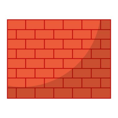 Yapı tuğla duvar mimari blok vektör çizim