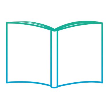 bozulmuş hattı açık kitap tarzı eğitim nesne vektör çizim