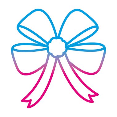 satır güzellik şerit yay dekorasyon olay vektör çizim bozulmuş