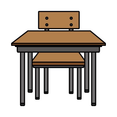 renk açık ahşap okul Danışma eğitim vektör çizim