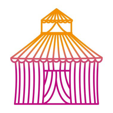 satır sirk eğlence karnaval parti kutlama vektör çizim bozulmuş