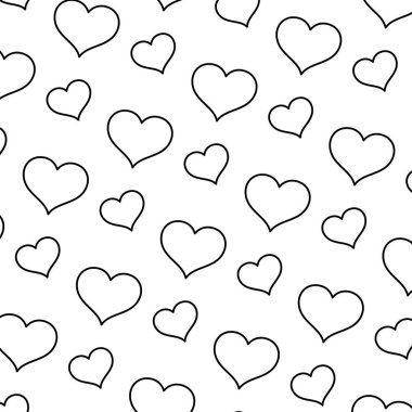 hat sanatı kalp şekli arka plan vektör çizim