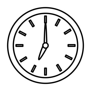 çizgi daire saat nesne simge stil vektör çizim