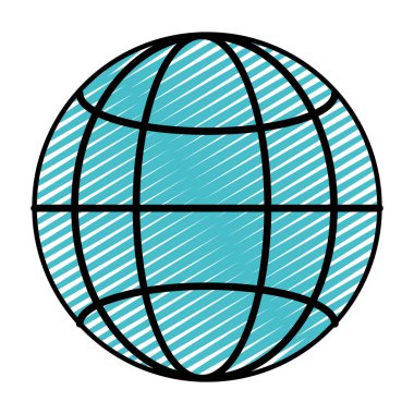 Doodle dijital genel bağlantı ağ teknoloji vektör çizim