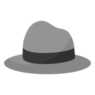 şık şapka adam nesne stili vektör çizim