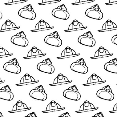 Grunge itfaiyeci kask ekipman koruma arka plan vektör çizim