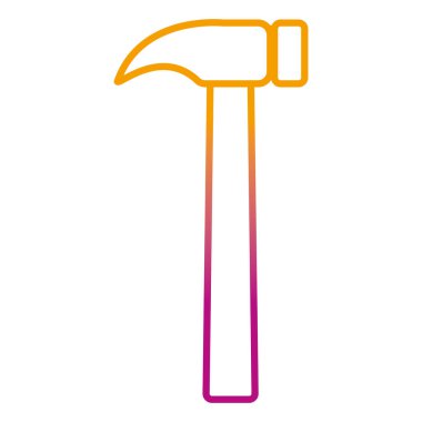 bozulmuş satır çekiç ekipman servisi onarım sanayi vektör çizim