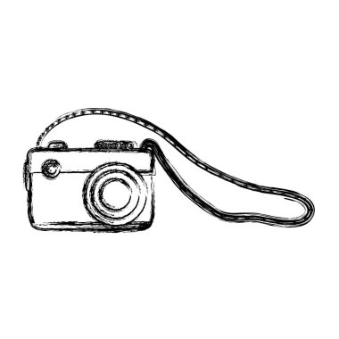 Grunge dijital kamera ekipmanları dijital fotoğraf vektör çizim