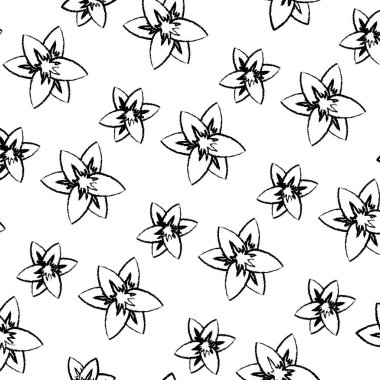 Grunge güzellik egzotik çiçek yaprakları arka plan vektör çizim ile