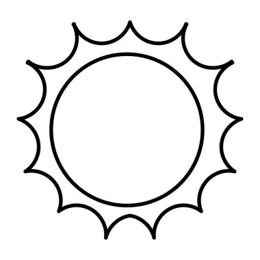 satır şirin ışık güneş ray hava vektör çizim