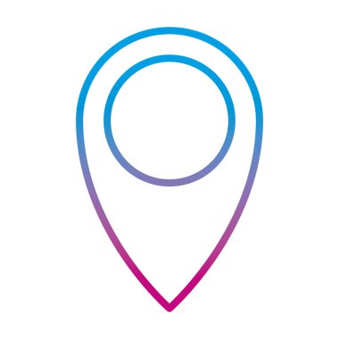 bozulmuş çizgi grafik konumu harita yön simge vektör çizim