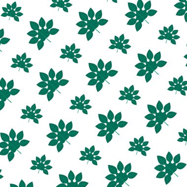 egzotik bitki dal arka plan vektör çizim bırakır