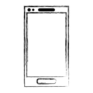 Grunge elektronik ekran smartphone b.t tasarlamak vektör
