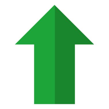 piktogram ok diyagram yukarı yön vektör çizim