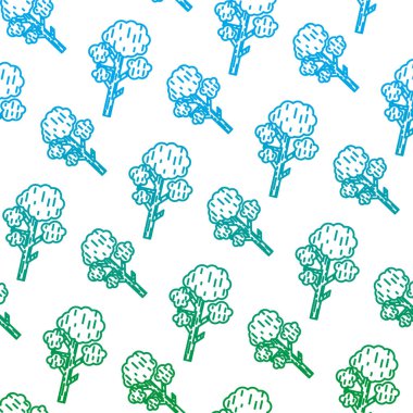 bozulmuş hattı doğal ağaç dalları yaprakları arka plan vektör çizim