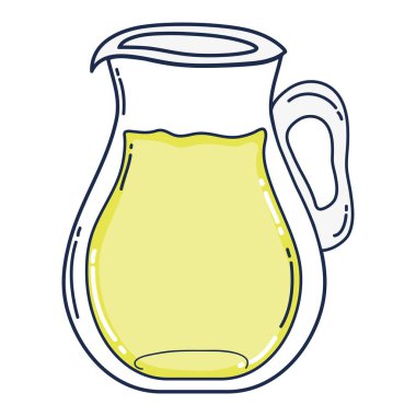 lezzetli sağlıklı meyve suları kristal kavanoz vektör çizim