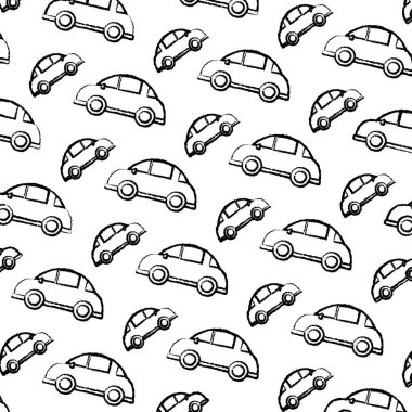 Grunge araba taşıma tarzı araç arka plan vektör çizim