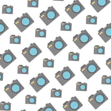 dijital kamera ekipmanları nesne arka plan vektör çizim