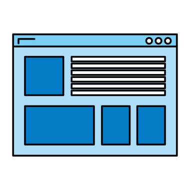 renk Internet pencere web arabirimi teknoloji vektör çizim