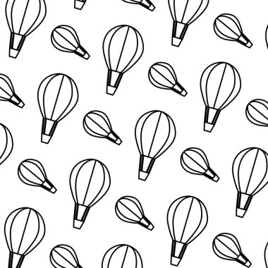 hat hava balon taşıma sinek arka plan vektör çizim