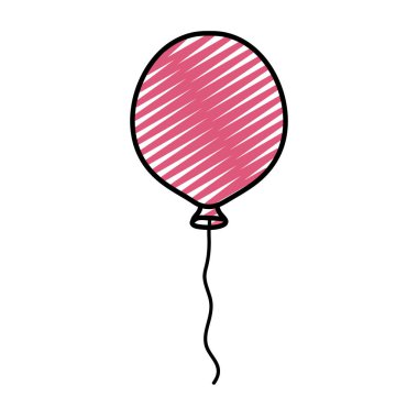 güzel balon eğlenceli doodle nesne tasarlamak vektör