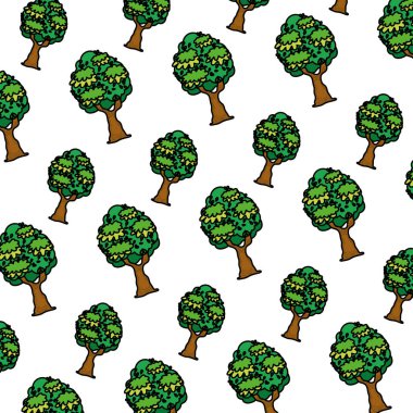 egzotik dalları ağaç yaprakları ile arka plan vektör çizim renk