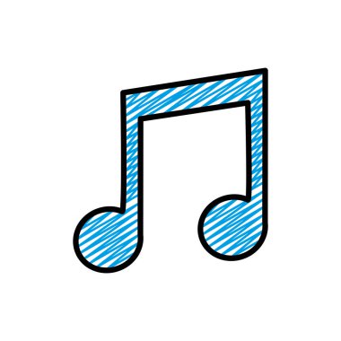 ritim müzikal işareti illüstrasyon vektör ışın Not doodle