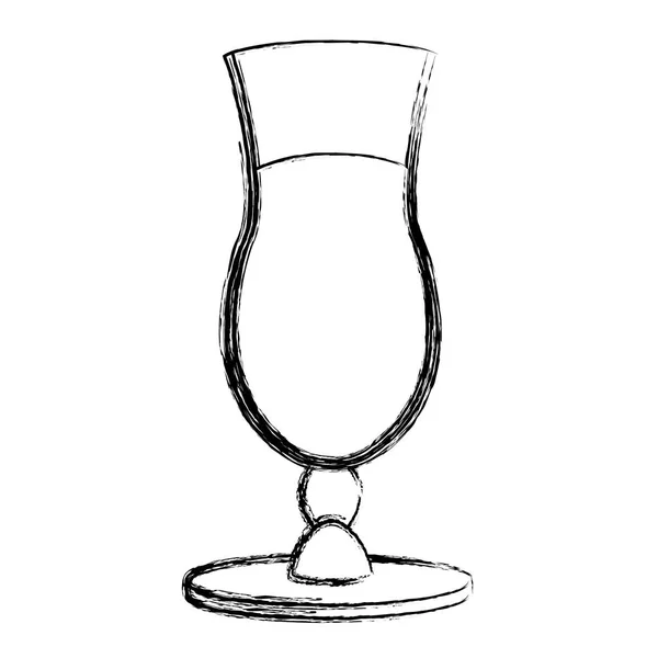 Grunge Sprit Cocktail Glas Alkohol Dryck Vektorillustration — Stock vektor