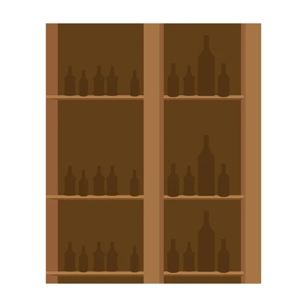 Cor Álcool Decantador Bebida Bebida Evento Vetor Ilustração — Vetor de Stock