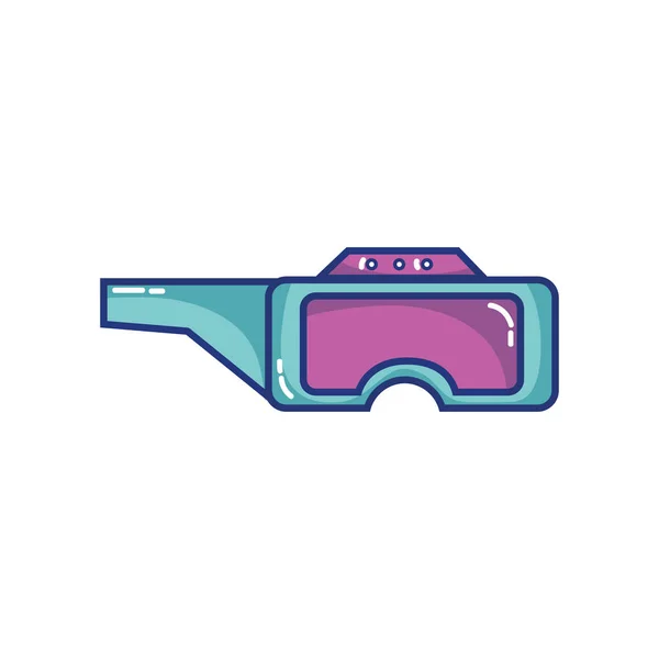 Glasses Technology Object Entertainment Vector Illustration — Stock Vector