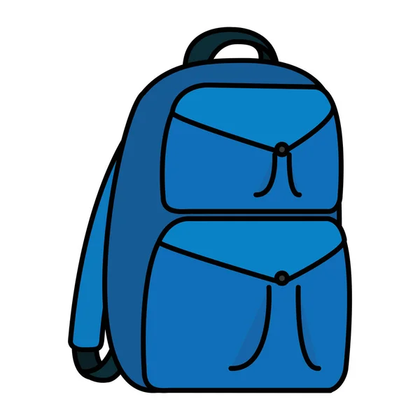 Cor Mochila Educação Ferramenta Escola Design Vetor Ilustração —  Vetores de Stock