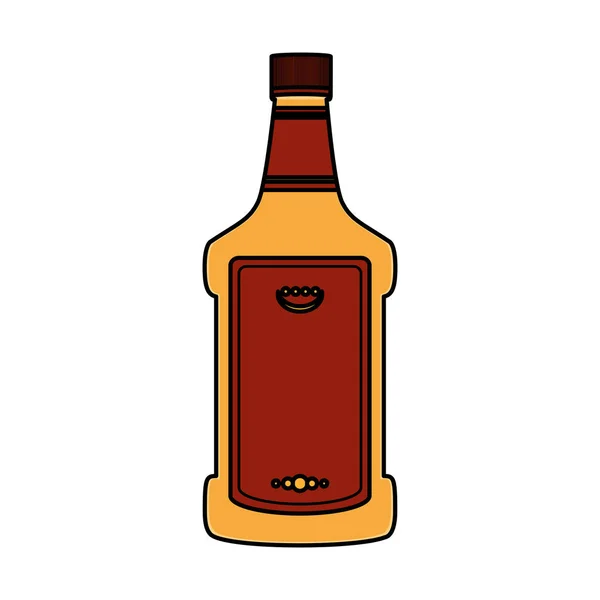 Кольорова Пляшка Лікеру Текіли Алкоголь Напої Векторні Ілюстрації — стоковий вектор
