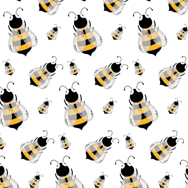 cute bee insect animal background vector illustration