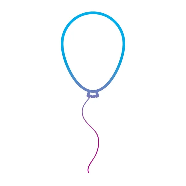 退化线可爱气球装饰对象设计向量例证 — 图库矢量图片