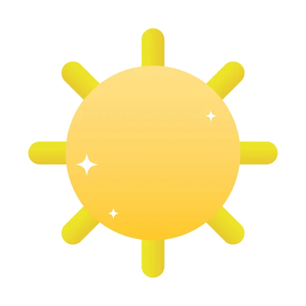 Сяючий Сонячний Промінь Літньої Погоди Векторні Ілюстрації — стоковий вектор