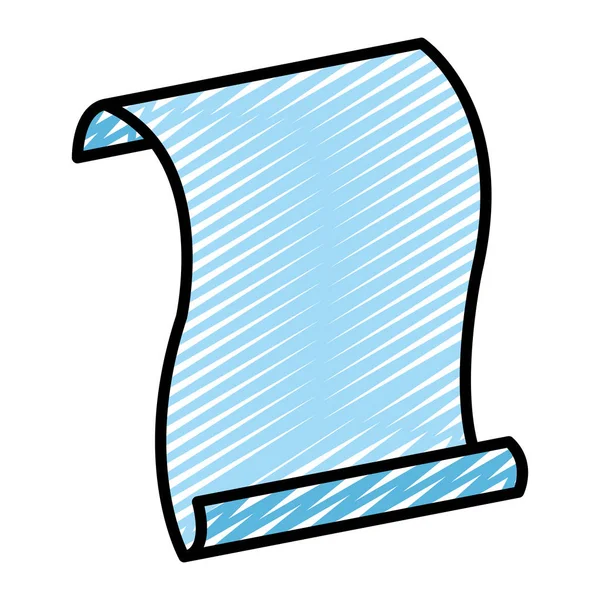 Doodle Sheet Paper Document Note Design Vector Illustration — Stock Vector