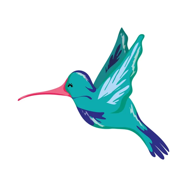 nice exotic bird animal flying vector illustration