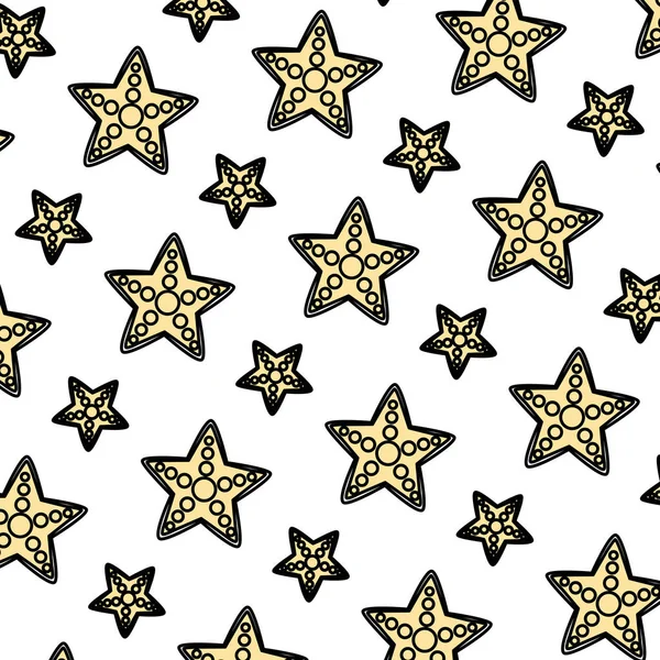 Color Lindo Estrella Mar Animal Natural Fondo Vector Ilustración — Vector de stock