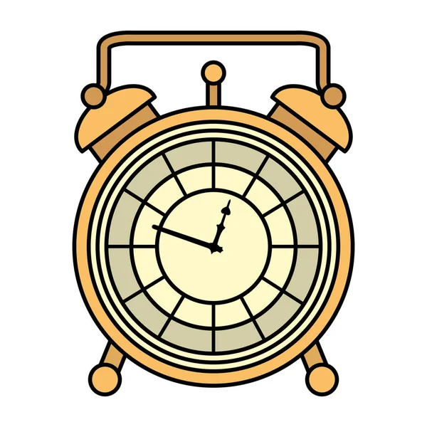 Color Lujoso Escritorio Reloj Objeto Diseño Vector Ilustración — Archivo Imágenes Vectoriales