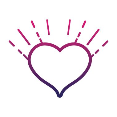 satır sevimli kalp işareti dekorasyon tasarım vektör çizim seviyorum