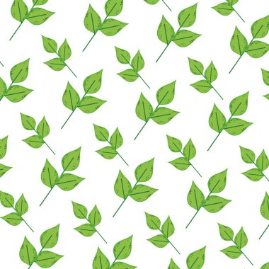 egzotik bitki doğa arka plan vektör çizim bırakır