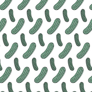 renk taze salatalık sağlıklı sebze arka plan vektör çizim