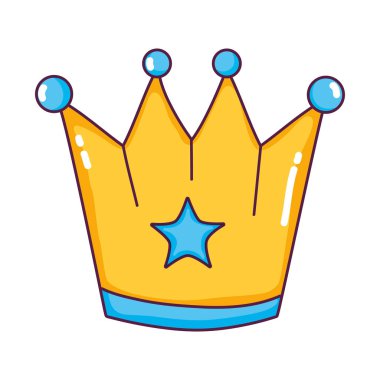 taç nesne tasarlamak vektör yıldız ile