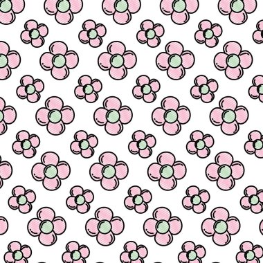 Doğa Çiçek egzotik tarzı arka plan vektör çizim doodle