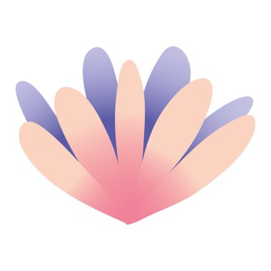 Güzellik çiçek ile egzotik yaprakları tasarlamak vektör