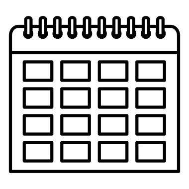 satır organizer takvim önemli olay gün vektör çizim için