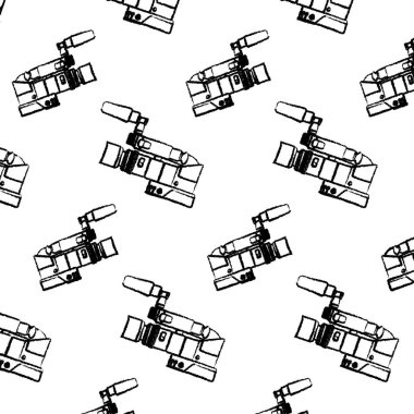 Grunge video kamera kaydedici ekipman arka plan vektör çizim